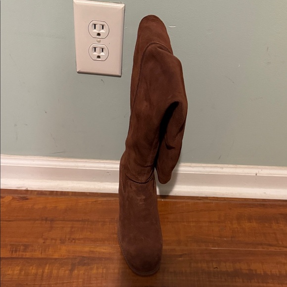 Pre-Owned Kelsi Dagger Brooklyn Coffee Beans Over-the-Knee Suede Boots - Picture 4 of 12